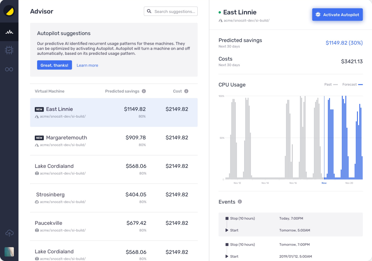 AI-powered virtual machine scheduling